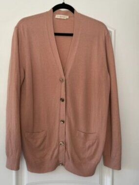 NEW TORY BURCH Merino Wool Jeweled CRYSTALS Button Cardigan Sweater